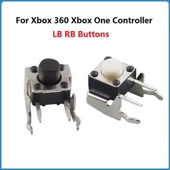 10 kom./lot Za Xbox 360 Xbox One Kontroler Rb Lb Gumb Zamjena Dijelova LB RB Prekidač Branik Navigacijska Tipka Bijela/Hr-Blac