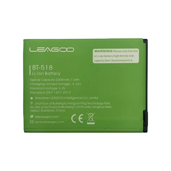 100% Originalni BT-518 2000 mah Backup Baterija Za LEAGOO M5 Edge M5Edge Smartphone Batterie Bateria Accu