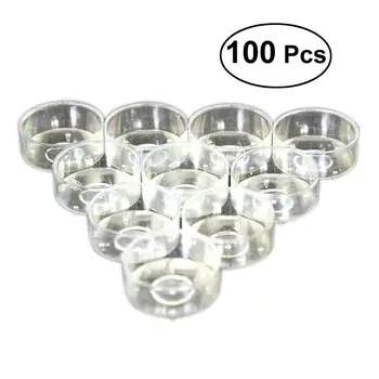 100PC Plastični Svijećnjak Bistra Svijeća Čaša Plastična Vosak Kutija Svijećnjak Svijeća Šalica Za Hram Svijeće Držač čaša Isporuke