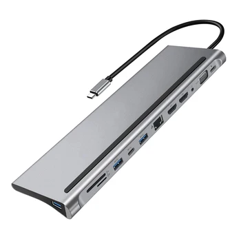 12-U-1 USB Type-C Hub USB 3.1 dual HDMI kompatibilnim 4K Multi USB-разветвителем priključne stanice za Microsoft Surface Book 2
