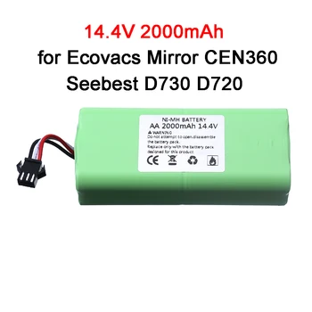 14,4 v Ni-MH AA baterija baterija baterija baterija baterija 2000 mah za Ecovacs Mirror CEN360 Seebest D730 D720 Robot-Usisavač