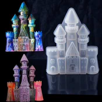 1pc Dječji Dvorac Moule Silikonska Smola DIY Epoksidna Smola za izradu nakita Silikonska Forma UV Smole Nakit Alati
