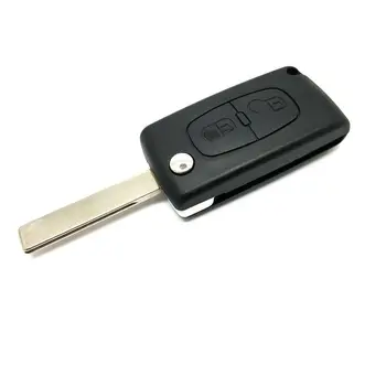 2-Tipke Sklopivi Telo Automobilski Ključ Zaštitna Torbica Za Peugeot 207 307 407 308 Pribor Za Modifikaciju Automobila