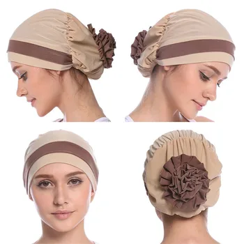 2020 elastične domaći kape-хиджабы, muslimanska šešir, s turbanom, ženski muslimanski s turbanom, spreman na ношению šešir-hidžab, cvijet, indijski povez za glavu, kemoterapija