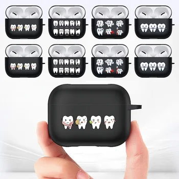 2022 Silikonska Torbica za Apple Airpods 3 2021 Serije Zubi Bluetooth Navlake za Slušalice Air Pods Pro Zaštitna Oprema