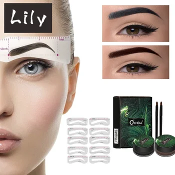 2023 2 u 1 eyeliner One Step Eyebrow Pečat Shaping Kit Set Gel marke Profesionalni make up obrva Vodootporni Komplet za oči