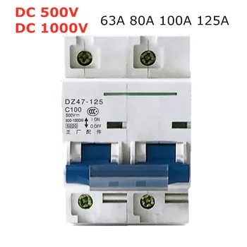 2P DC 500V 1000V Sunny Mini-automatski prekidač 63A/80A / 100A/ 125A DC1000V DC500V DC MCB
