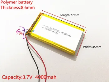 3,7 U litij-polimer bateriju od 4000 mah 864577 mobilni napajanje tableta 7 'tablet