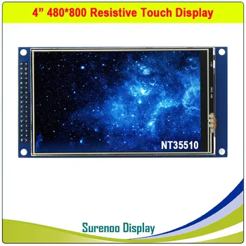 3,97/4 inča, 480*800 16,7 M HD MCU Paralelni IPS TFT LCD Modul Zaslon Резистивная Touchpad NT35510 za Alientek STM32