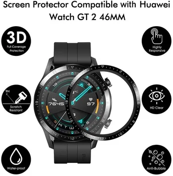 3D Zakrivljena Soft Ruba Zaštitna Folija je Zaštitna Navlaka Za Huawei Watch GT2 46 mm GT2 sat Puni Zaslon Zaštitnik Torbica