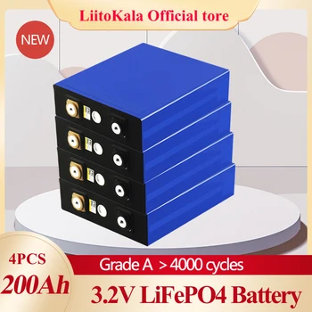4 kom. LiitoKala 3,2 U 105Ah 200Ah 280ah 310Ah 320ah LiFePO4 baterija 12 v litij-željezo fosfat Može učiniti лодочный akumulatora