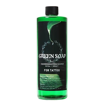 500 ml Zelenog Sapuna Za Tetovaže analgezije Posvjetljuje Crvenilo Kvaliteta Zelene Alge Sapun Za Čišćenje Tetovaže Tekući Sadržaji