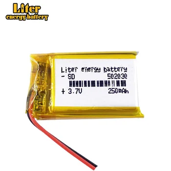 502030 3,7 250 mah lithium-ion polymer baterija kvaliteta robe kvaliteta CE FCC ROHS certification authority