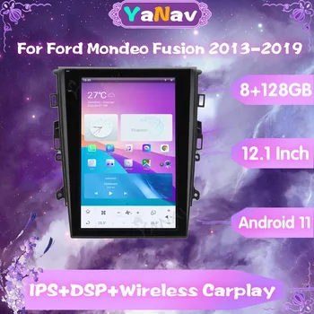 8G 128G Auto GPS Navigacija Za Ford Mondeo Fusion 2013-2019 Android Tesla Ekran Media Player Carplay Stereo 4G LTE 2 Din