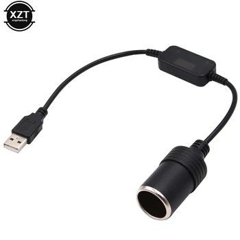 Automobilski Upaljač za cigarete Utičnica Ženski Kabel za Napajanje Auto Adapter je Pretvarač Žični Kontroler USB Port do 12 za Xiaomi Power Bank DVR