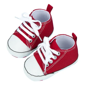 Baywell/Jesenski Парусиновая cipele za djevojčice i dječake, Đonovi cipela na mekani potplat, Предпроходцы za Novorođenčad, cipele za prve šetače na čipka-up, 0-18 m