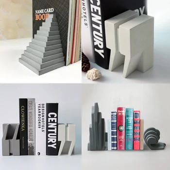 Betonski bookends silikonska forma betonski nosač knjiga silicijskoj oblik tiskanice kalup