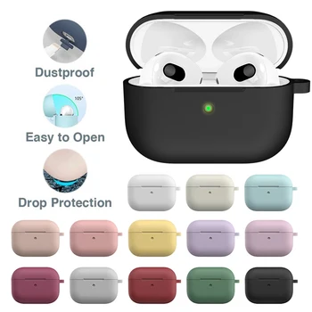 Blagi Tekući Silikon Zaštitna Torbica Za Apple AirPods 3 Torbica Bežične Bluetooth Slušalice, Torbica Za AirPods 3 Torbica Pribor