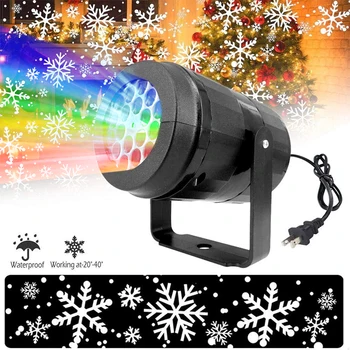 Božićni Led Projekcija Downlight Led Scenic Lampa Laserski Lampa Projektora Žarulja Pahuljica Svjetlo Za Vanjsku Scene Vrtna Kućica Večernji