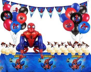 Disney Spider-Man Superman Za Dječji Rođendan Jednokratna Stakleni Tanjur, Ubrus Banner Set Za Uređenje Dječjeg Duša Pribor