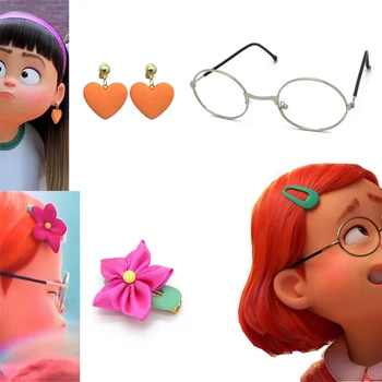 Film Disney Postaje Crveno Anime Lik mei mei Okvira Za Naočale, Spona Za Uši Pribor Za Kosu Djeca Božić Dan Rođenja Cosplay