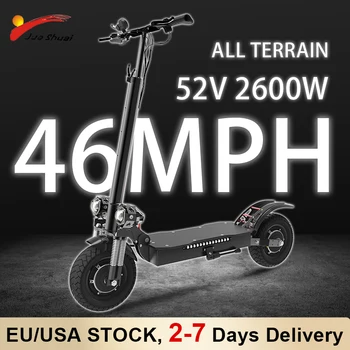 High-end All Terrain Escooter 46MPH Brza Brzina 52 2600 W s dva motora Električni Skuter za Odrasle 20Ah Brand Litij Baterija