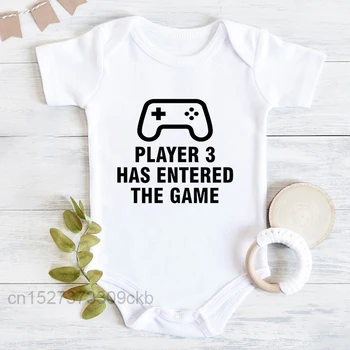 Igrač 3 ušao u igru Baby body za novorođenčad, kombinezon kratkih rukava, dječje odjeće, jednostavna majica za dojenje bebe, kombinezon