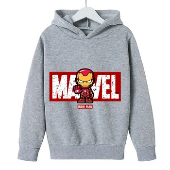 Iron Man Marvel - Dječji sportski odijelo s Kapuljačom za dječake i Djevojčice, Komplet Odjeće s kapuljačom i pidžame Superheroja, Komplet Dječje veste, Fit 2023