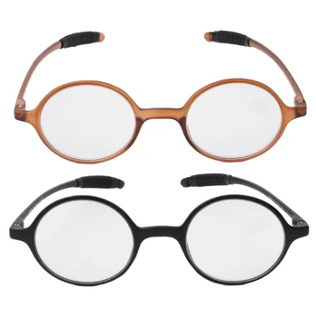 Lagani okrugle naočale za čitanje TR90, naočale za dalekovidost od smole + 1,0 ~ + 4,0.