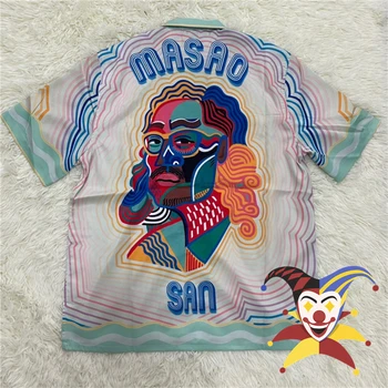 Majice CASABLANCA s po cijeloj površini Igraće karte Masao 1:1 Top verzija Havajske Košulje kratkih rukava