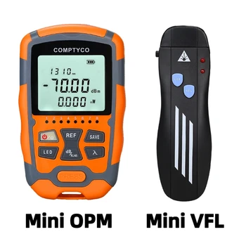 Mini optički mjerač snage (-70 ~ + 10 dbm) i mini vizualni дефектоскоп (1/10/20/30/50 Mw) Svjetlovodni tester (OPM i VFL opcionalno)