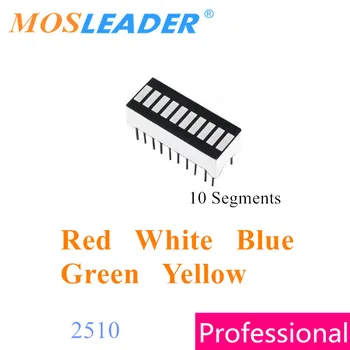 Mosleader 500ШТ 2510 10 Segmentni Prikaz Digitalni DIP20 Crvena Bijela Plava Zelena Žuta Histogram Led histogram 10 segmentni prikaz