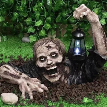 Novi Užas Zombija Fenjer Halloween Ukrasima Smole Zombija Skulptura, Kip Obrt Ukras Za Vanjsku Dvorištu Travnjak I Vrt