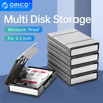 ORICO 3,5-inčni Zaštitna kutija za hard disk, 5 KOM., Kutija za Pohranu, Многодисковое Spremište za 2,5 