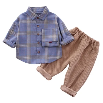Odjeća Za male dječake, Proljeće-jesen Dječja odjeća, Košulja + hlače, Dječja Odjeća, Odijelo Za dječake, Kompleti odjeće 2, 3, 4 godine