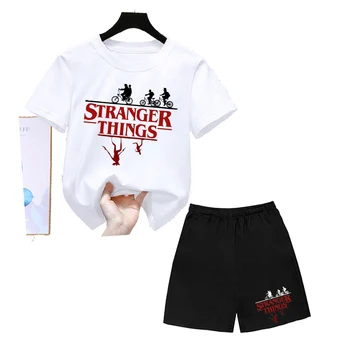 Odjeća za dječake i djevojčice Stranger Things, prozračne Ljetne majice za djecu, udobne dječje majice s kratkim rukavima od 4 do 14 godina