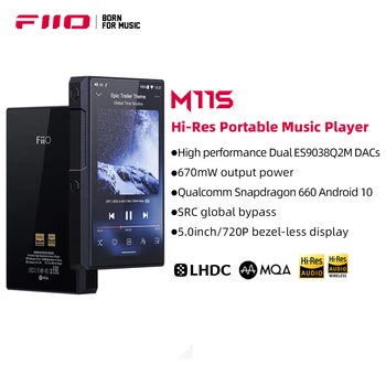 Originalni glazbeni player FiiO M11S Snapdragon 660 s dvostrukim ES9038Q2M Hi-Res Android 10 5,0 inča MP3 / MQA / Bluetooth 5,0, vrijeme reprodukcije 15 sati