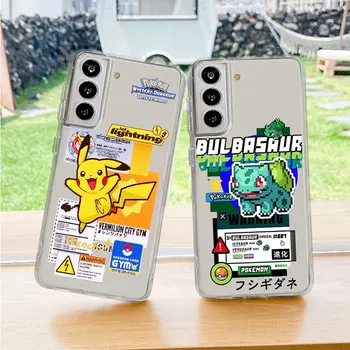 Prozirna Torbica Za Samsung Galaxy S22 S20 FE S21 Note 20 10 Ultra Lite S10 S9 Plus Prozirna Torbica Za Telefon Pokemon Pikachu
