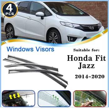 Prozor Vizir za Honda Fit Jazz GP5 GP1 GK5 3 2014 ~ 2020 Auto Oprema Zaštita od Kiše Deflektor Vjetrobranskog Stakla Od Kiše Tenda za Uređenje Obrva