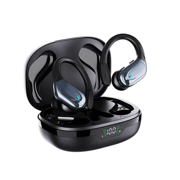 Sportske Slušalice Bluetooth 5.1 TWS Bežične Slušalice s Mikrofonom IPX5 Vodootporan Uho Kuke Slušalice Led Zaslon Hi-Fi Stereo Slušalice
