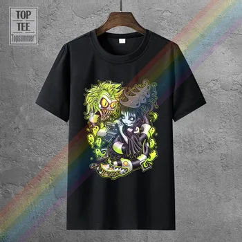 T-shirt Beetlejuice Zmija i Lydia Užas Gpth Premium Grafički t-Shirt S 5Xl 100% Pamuk Print Muška Godišnje S Okruglog Izreza