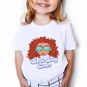 T-shirt Disney za djevojčice i dječake, Merida, sa Sunčanim naočalama, Majica sa po cijeloj površini 