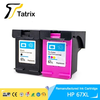 Tatrix za hp 67 67XL premium reciklirana color inkjet cartridge HP ENVY Pro serije 6400, pisač Deskjet 1200 itd.