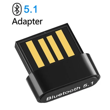 USB Bluetooth Adapter 5.1 Računalo Bluetooth Odašiljač bez Upravljačke programe za Bluetooth Audio Prijemnik za PC, Windows 7/8/8.1/10/11