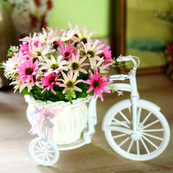 Ukras Za Bicikl Od Ratana Ručni Rad, Cvjetnih Košarica, Poklon Bicikl, Vrt Lonci, Kontejner, Vjenčanje Vaza Za Cvijeće, Dekoracije doma