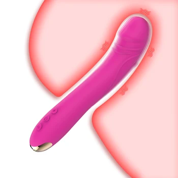 Vibrator G Spot za Žene, Fleksibilan Klitoris, Snažan Vibrantne Dildo, Super Mekana Silikonska Vagina, Analni Masturbator, Seks-Igračka Za Odrasle