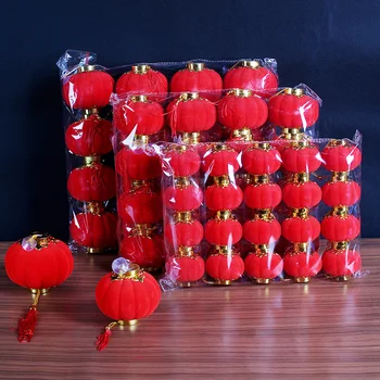 Vruće 25 kom/pak. Male Crvene Tradicionalni Kineski Lampioni, Ukras za Festival/Vjenčanja/Zurke/rođendan, Mini-Izgled Fenjer
