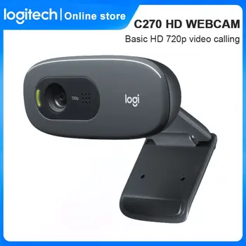 Web kamera Logitech C270 HD Za izravan prijenos Video pozive, Konferencijske veze Ugrađeni Mikrofon Stolni PC USB Web kameru