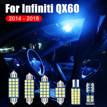 Za Infiniti QX60 2014 2015 2016 2017 2018 5 Kom. Pogreške 12 U Auto LED Žarulje Unutrašnjost Kupole Čitanje Svjetlo Linijska Žarulja Intimne Pribor