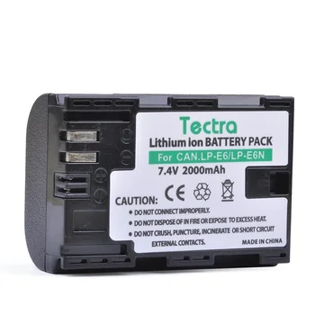 Zamjena baterije Tectra LP-E6N za Canon LP-E6, LP E6N